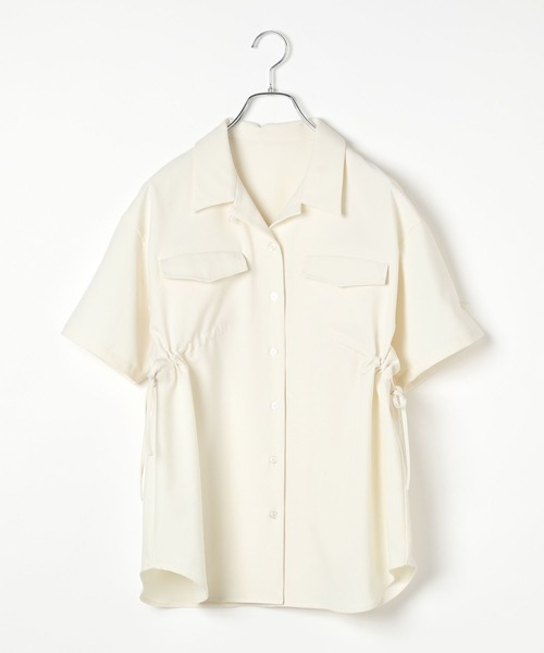 PAGEBOY(ページボーイ)の「ウエストドロストカイキンシャツ(Tシャツ/カットソー・レディース・オフホワイト/ブルー/ブラック・FREE)」の6枚目の写真