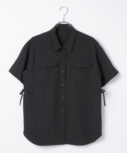 PAGEBOY(ページボーイ)の「ウエストドロストカイキンシャツ(Tシャツ/カットソー・レディース・オフホワイト/ブルー/ブラック・FREE)」の4枚目の写真