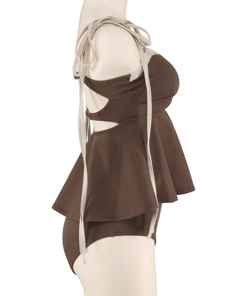 三愛 San-ai♡ ペプラム水着 2025新作 3点セット 新品♡ ペプラム3点セット【Ungrid(アングリット）】（水着）｜San-ai