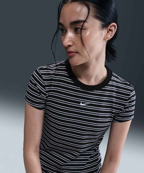 ナイキ スポーツウェア チル ニット ウィメンズ スリム ストライプド T