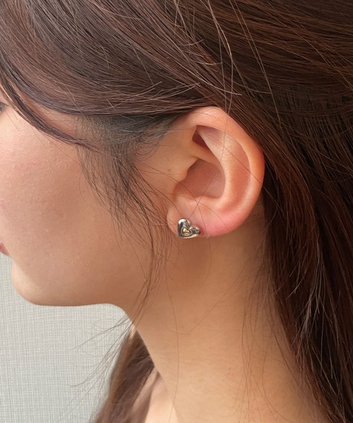 ハートノンホールピアス（ピアス（両耳用））｜FOREVER 21