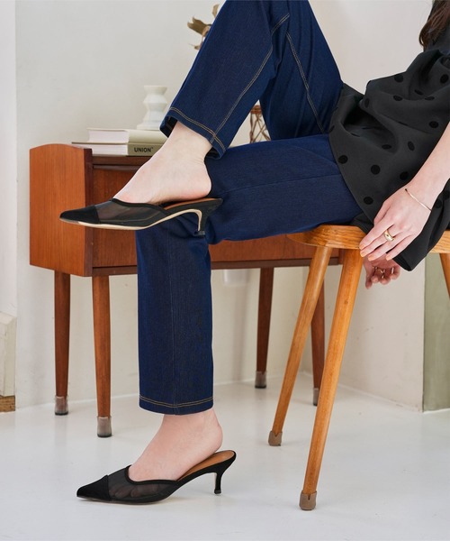 KOBE LETTUCE（コウベレタス）の「選べるサイズ デニムレギンス（レギンス/スパッツ・レディース・ライトブルー/ブルー・L/M/XL/PL/PM）」の10枚目の写真