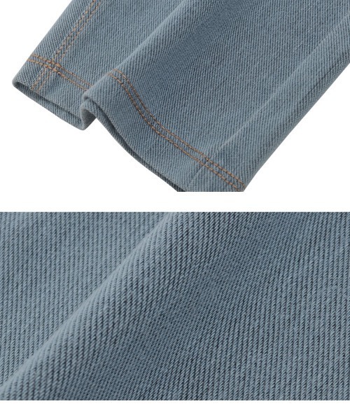 KOBE LETTUCE（コウベレタス）の「選べるサイズ デニムレギンス（レギンス/スパッツ・レディース・ライトブルー/ブルー・L/M/XL/PL/PM）」の13枚目の写真