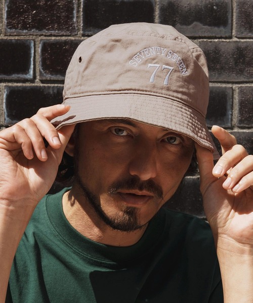 mko12741-embroidery bucket cap (77arch) バケットハット（ハット