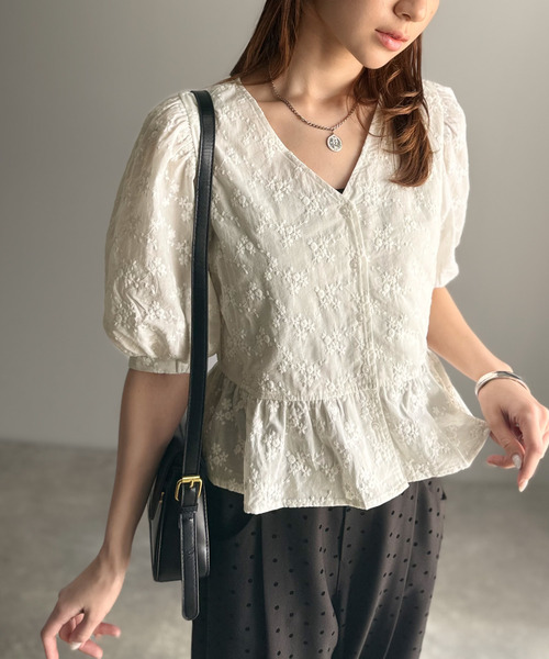 ハンドメイド　ふわふわブラウス ハンドメイド ふわふわブラウス 000000014762_kXf5bHg.jpg