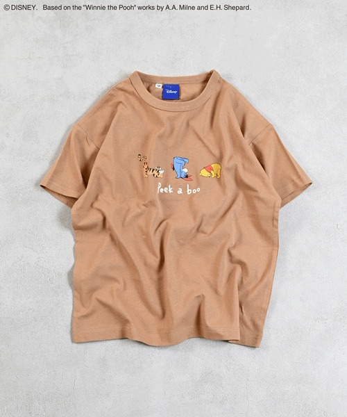 Disney（ディズニー）の「【Disney】プリントTシャツ（Tシャツ/カットソー・キッズ・ベージュ/パープル/イエロー/チャコール/レッド/グリーン/ホワイト系その他/オフホワイト/杢グレー/ブルー・80/90/95/100/110/120/130/140/150）」の6枚目の写真