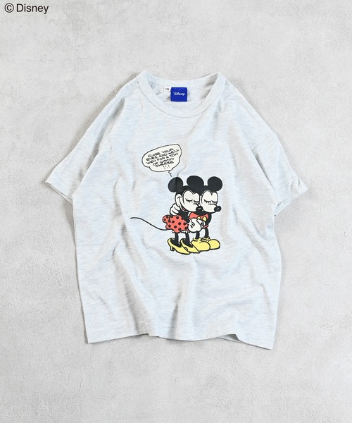 Disney（ディズニー）の「【Disney】プリントTシャツ（Tシャツ/カットソー・キッズ・ベージュ/パープル/イエロー/チャコール/レッド/グリーン/ホワイト系その他/オフホワイト/杢グレー/ブルー・80/90/95/100/110/120/130/140/150）」の3枚目の写真