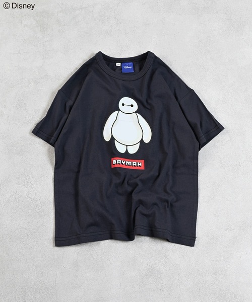 Disney（ディズニー）の「【Disney】プリントTシャツ（Tシャツ/カットソー・キッズ・ベージュ/パープル/イエロー/チャコール/レッド/グリーン/ホワイト系その他/オフホワイト/杢グレー/ブルー・80/90/95/100/110/120/130/140/150）」の5枚目の写真