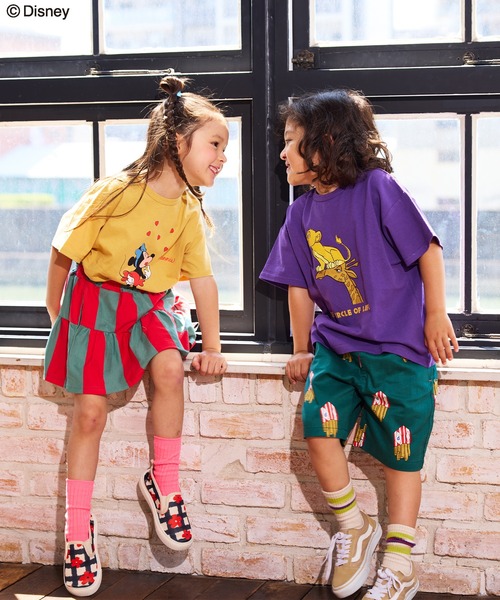 Disney（ディズニー）の「【Disney】プリントTシャツ（Tシャツ/カットソー・キッズ・ベージュ/パープル/イエロー/チャコール/レッド/グリーン/ホワイト系その他/オフホワイト/杢グレー/ブルー・80/90/95/100/110/120/130/140/150）」の11枚目の写真