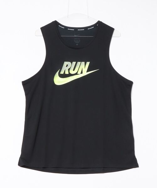 NIKE(ナイキ)の「ナイキ NIKE ナイキ DF ラン エナジー MILER タンク(タンクトップ・メンズ・イエロー/エメラルド/ブラック・S/M/L/LL)」の2枚目の写真