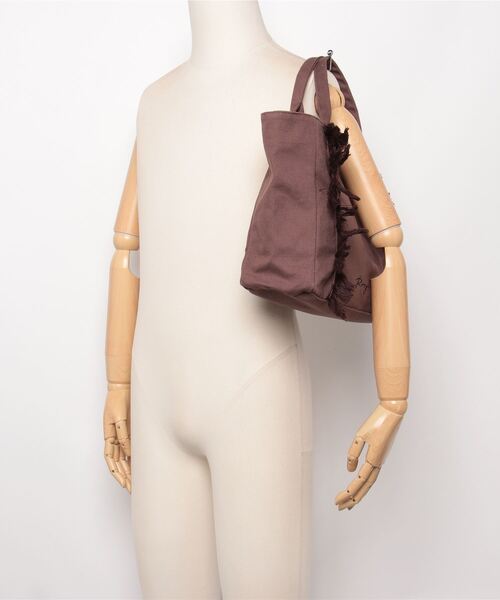 ROXY（ロキシー）の「ロキシー ROXY CHARMING TOTE（トートバッグ・レディース・オフホワイト/ブラウン・ONE SIZE）」の6枚目の写真