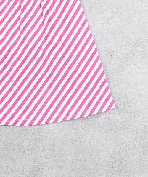 LSP WOW(エルエスピーワオ)の「【LSP WOW!】総柄カットソーワンピース(ワンピース・キッズ・オフホワイト/ピンク/グリーン/ベージュ/ライトブルー・90/100/110/120/80/130)」の19枚目の写真