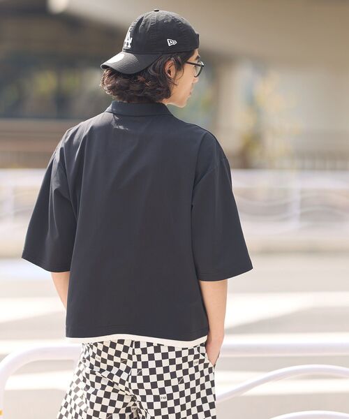 CRAFT STANDARD BOUTIQUE(クラフトスタンダードブティック)の「接触冷感/速乾/UVカット レイヤードポロシャツ(ポロシャツ・メンズ・チャコールグレー/ブラック/ベージュ・XL/L/M)」の10枚目の写真