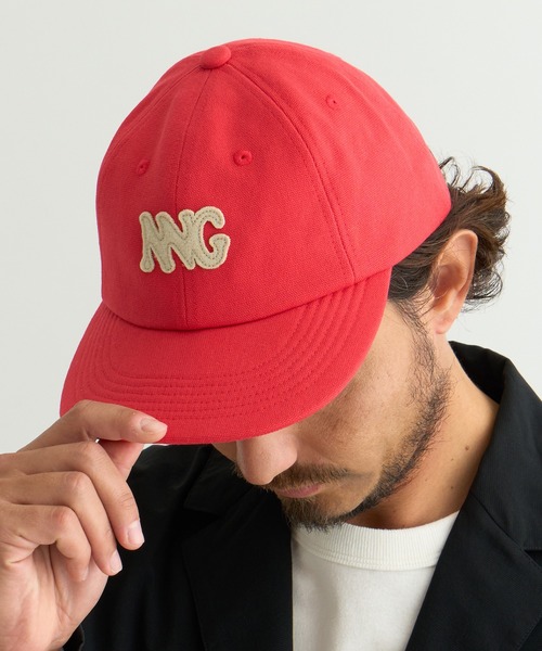 NANGA（ナンガ）の「CANVAS NNG LOGO CAP/キャンバス NNGロゴキャップ（キャップ・メンズ・レッド/ベージュ/ブラック/マルチ/カーキ/チャコール・FREE）」の5枚目の写真