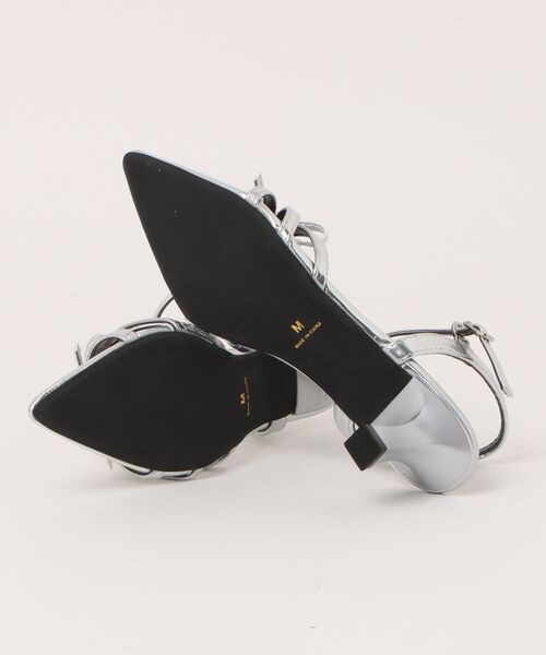 archives（アルシーヴ）の「ラインポインテッドサンダル（サンダル・レディース・ブラック/シルバーグレー・MEDIUM/LARGE）」の9枚目の写真