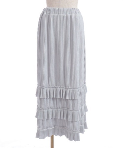 axes femme（アクシーズファム）の「カットプリーツフリルスカート（スカート・レディース・ブラック/グレー/ラベンダー・FREE）」の17枚目の写真