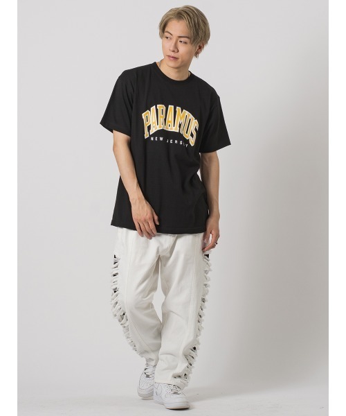 RE730(アールイーセブンサーティー)の「カレッジロゴ ビッグシルエット Tシャツ(Tシャツ/カットソー・メンズ・ブラック系1/ブラック系/ブルー系その他/ホワイト系/ホワイト系1/ブルー系その他2・MEDIUM/LARGE)」の10枚目の写真