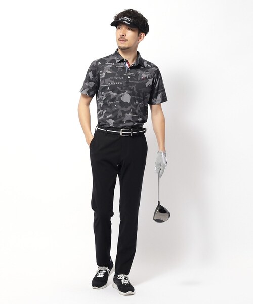 adabat(アダバット)の「【新レーベル ADABAT NAVY】UVカット/吸水速乾 モナコリンクスプリントポロシャツ(ポロシャツ・メンズ・ベージュ系/ホワイト系その他/ネイビー系/ホワイト系1/ブラック系・52/50/48/46)」の12枚目の写真