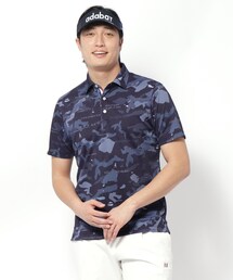 【新レーベル ADABAT NAVY】UVカット/吸水速乾 モナコリンクスプリントポロシャツ