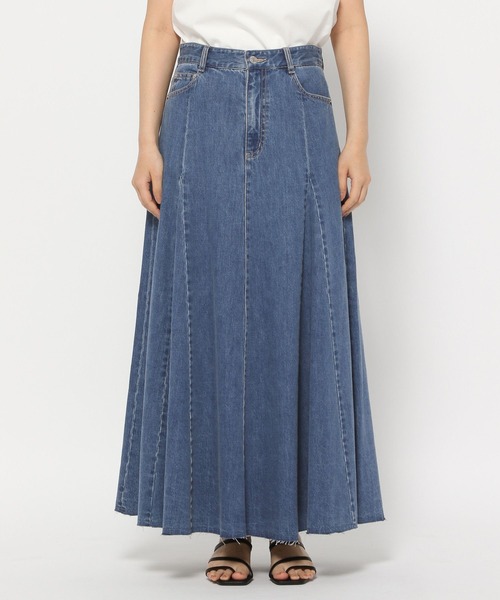 LOWRYS FARM(ローリーズファーム)の「デニムフレアスカート 495442(スカート・レディース・ブルー/ブラック・MEDIUM/LARGE)」の10枚目の写真