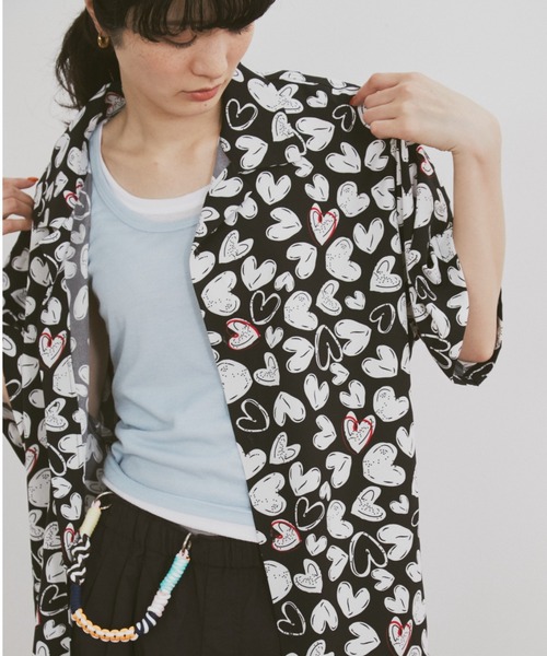 MERLOT（メルロー）の「アソートアロハシャツ（シャツ/ブラウス・レディース・グリーン系その他/ブラック系その他/ホワイト系その他・FREE）」の2枚目の写真