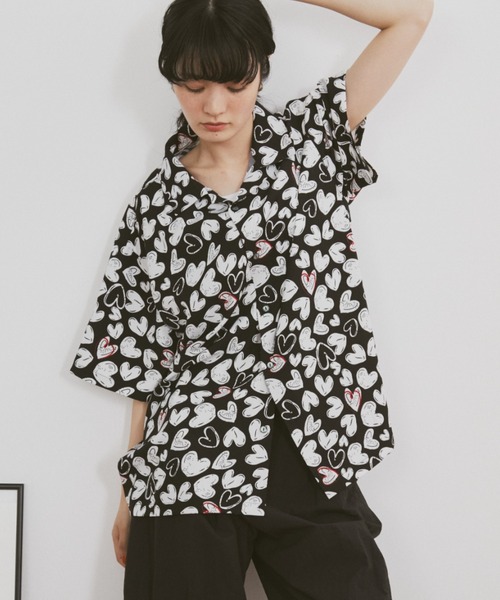 MERLOT（メルロー）の「アソートアロハシャツ（シャツ/ブラウス・レディース・グリーン系その他/ブラック系その他/ホワイト系その他・FREE）」の8枚目の写真