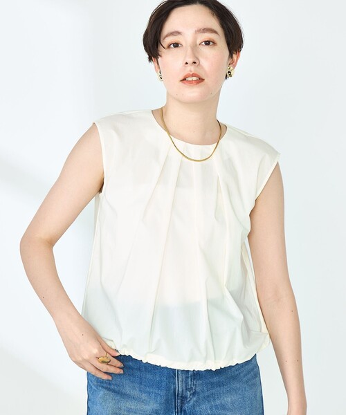 ブラウス シャツ 「セットアップ対応」撥水ストレッチタフタタックブラウス レディース NOLLEY'S ブラウス シャツ 「セットアップ対応」撥水ストレッチ