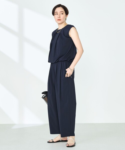 NOLLEY’S（ノーリーズ）の「《セットアップ対応》撥水ストレッチタフタタックブラウス（シャツ/ブラウス・レディース・ネイビー/ライトブルー/ホワイト・38）」の18枚目の写真