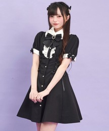 Secret Honey ハートバックル付ボレロ風長袖ワンピース ブラック セール】ハートバックル付ボレロ風ワンピース（ワンピース）｜Secret