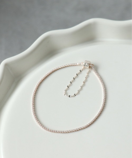 Three Four Time（ｽﾘｰﾌｫｰﾀｲﾑ）の「テニスチェーンマグネットブレスレット（ブレスレット・レディース・シルバー/ピンクゴールド/ゴールド・FREE）」の3枚目の写真