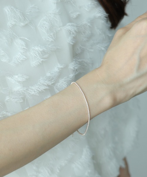 Three Four Time（ｽﾘｰﾌｫｰﾀｲﾑ）の「テニスチェーンマグネットブレスレット（ブレスレット・レディース・シルバー/ピンクゴールド/ゴールド・FREE）」の6枚目の写真