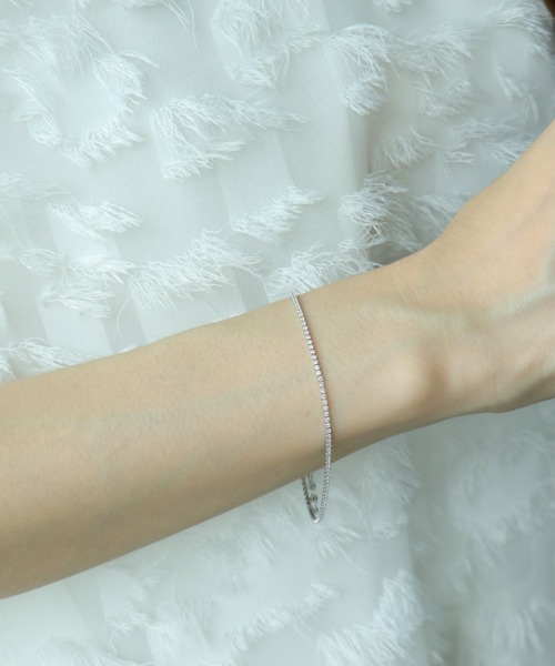 Three Four Time（ｽﾘｰﾌｫｰﾀｲﾑ）の「テニスチェーンマグネットブレスレット（ブレスレット・レディース・シルバー/ピンクゴールド/ゴールド・FREE）」の10枚目の写真