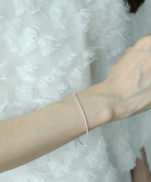 Three Four Time（ｽﾘｰﾌｫｰﾀｲﾑ）の「テニスチェーンマグネットブレスレット（ブレスレット・レディース・シルバー/ピンクゴールド/ゴールド・FREE）」の9枚目の写真