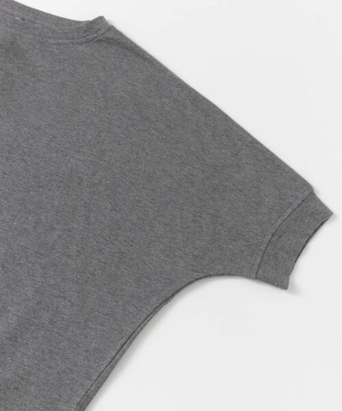 URBAN RESEARCH DOORS（アーバンリサーチドアーズ）の「『セットアップ対応』モダールコットンドルマン裏毛プルオーバー（Tシャツ/カットソー・レディース・グレー/ベージュ系その他/ブラック・MEDIUM）」の4枚目の写真