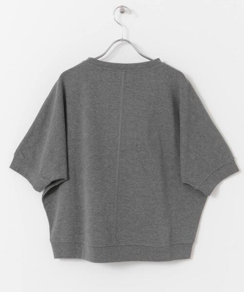 URBAN RESEARCH DOORS（アーバンリサーチドアーズ）の「『セットアップ対応』モダールコットンドルマン裏毛プルオーバー（Tシャツ/カットソー・レディース・グレー/ベージュ系その他/ブラック・MEDIUM）」の5枚目の写真