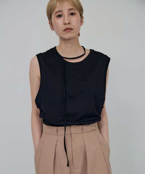 tシャツ Choker Sleeveless TEE レディース Choker Sleeveless TEE（Tシャツ/カットソー）｜lit（リット）の