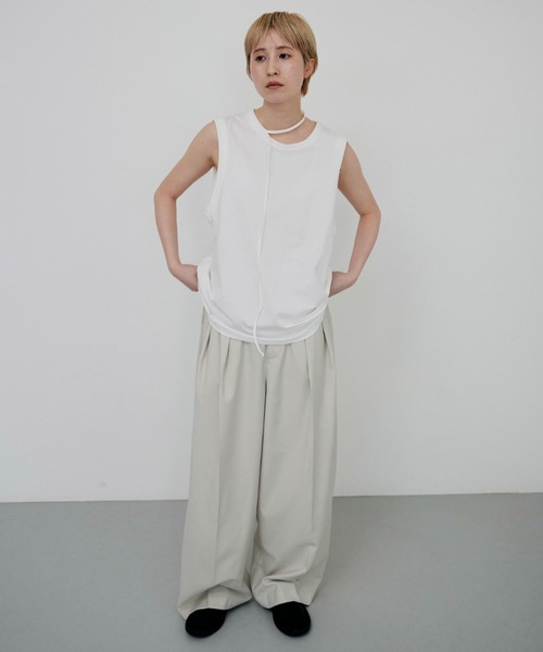 lit（リット）の「Choker Sleeveless TEE（Tシャツ/カットソー・レディース・オフホワイト/ブラック・FREE）」の13枚目の写真