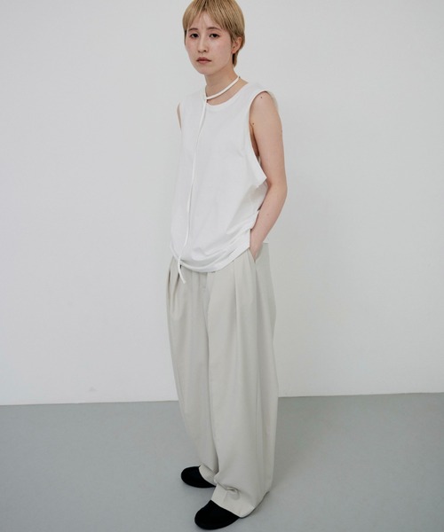 lit（リット）の「Choker Sleeveless TEE（Tシャツ/カットソー・レディース・オフホワイト/ブラック・FREE）」の14枚目の写真