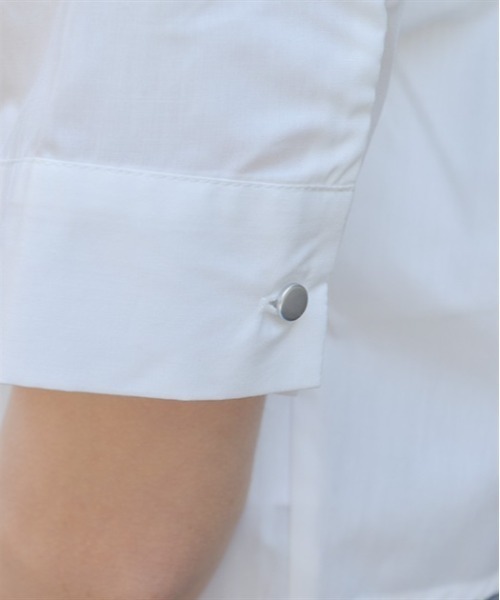 axes femme（アクシーズファム）の「ハトメ使タブショートシャツ（シャツ/ブラウス・レディース・ホワイト/ブラック/ブルーグリーン・FREE）」の7枚目の写真