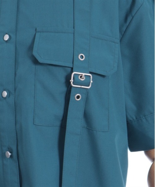 axes femme（アクシーズファム）の「ハトメ使タブショートシャツ（シャツ/ブラウス・レディース・ホワイト/ブラック/ブルーグリーン・FREE）」の19枚目の写真