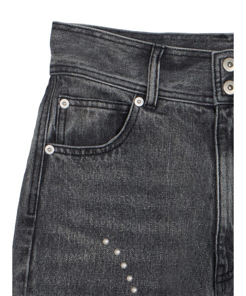 STUDS DETAIL STRAIGHT DENIM PANTS（デニムパンツ）｜Ameri