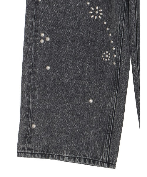 STUDS DETAIL STRAIGHT DENIM PANTS（デニムパンツ）｜Ameri