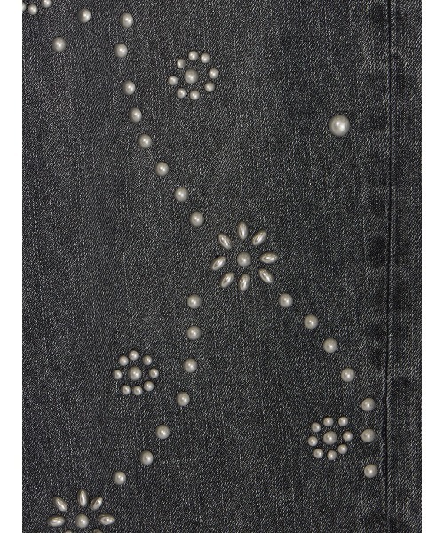 STUDS DETAIL STRAIGHT DENIM PANTS（デニムパンツ）｜Ameri