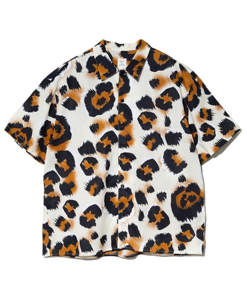 Revo.（レボ）の「Revo./レヴォ　ペイント レオパードパターン SSシャツ（シャツ/ブラウス・メンズ・レッド/パープル/ホワイト・LARGE/MEDIUM）」の11枚目の写真