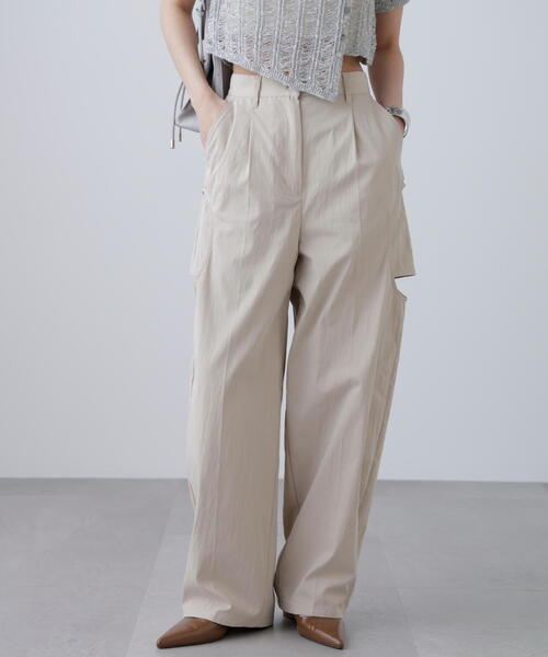 FREE'S MART（フリーズマート）の「◆サイドサークルカットパンツ（その他パンツ・レディース・ベージュ/ブラウン・SMALL/MEDIUM）」の9枚目の写真