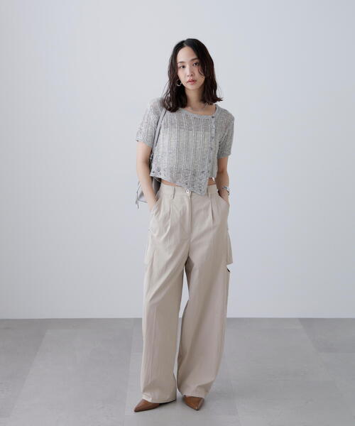 FREE'S MART（フリーズマート）の「◆サイドサークルカットパンツ（その他パンツ・レディース・ベージュ/ブラウン・SMALL/MEDIUM）」の5枚目の写真