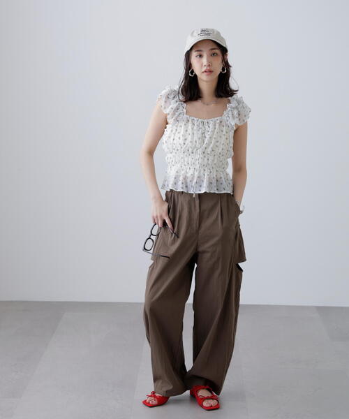 FREE'S MART（フリーズマート）の「◆サイドサークルカットパンツ（その他パンツ・レディース・ベージュ/ブラウン・SMALL/MEDIUM）」の12枚目の写真