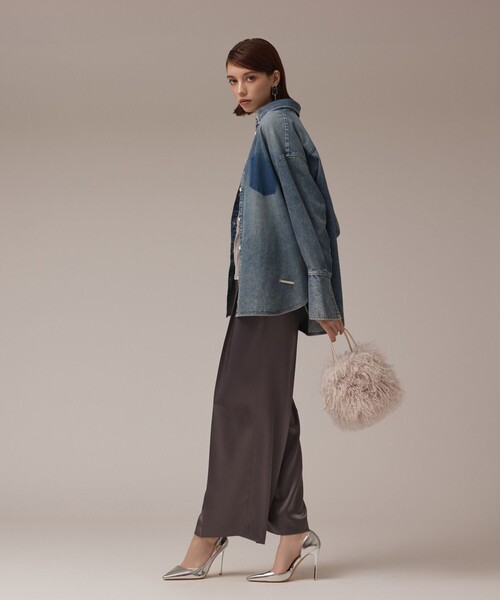 GRACE CONTINENTAL（グレースコンチネンタル）の「カールファーバッグ（ハンドバッグ・レディース・キナリ・FREE）」の3枚目の写真