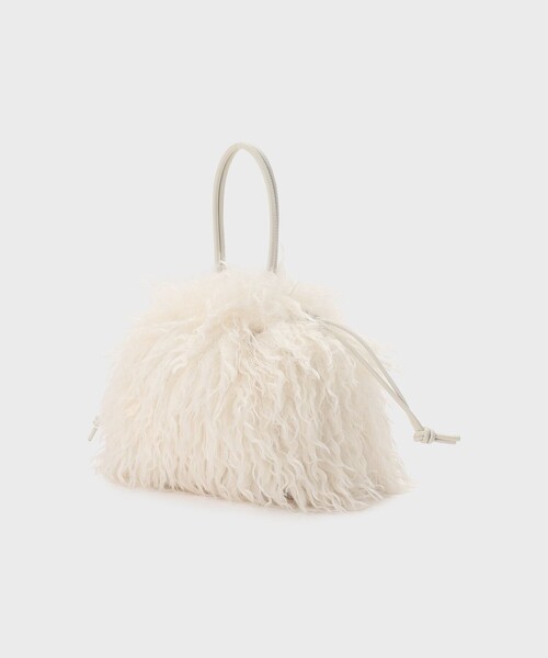 GRACE CONTINENTAL（グレースコンチネンタル）の「カールファーバッグ（ハンドバッグ・レディース・キナリ・FREE）」の4枚目の写真