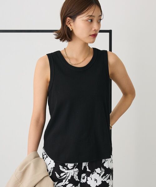 CRAFT STANDARD BOUTIQUE（クラフトスタンダードブティック）の「前後2Wayタンクトップ（タンクトップ・レディース・オフホワイト/杢グレー/ブラック/パープル・FREE）」の3枚目の写真